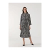 LCW Grace Siyah Desenli Kadın Gömlek Elbise
