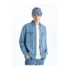 LCW Jeans İndigo Rahat Kalıp Uzun Kollu Erkek Jean Gömlek