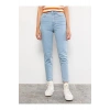 LCW Jeans İndigo Yüksek Bel Slim Fit Kadın Jean Pantolon