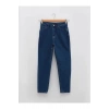 LCW Jeans İndigo Yüksel Bel Mom Fit Cep Detaylı Kadın Rodeo Jean Pantolon