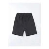 LCW Kids Antrasit Basic Beli Lastikli Pamuklu Erkek Çocuk Şort