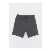 LCW Kids Antrasit Beli Lastikli Basic Erkek Bebek Şort