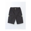 LCW Kids Antrasit Beli Lastikli Cepli Erkek Çocuk Şort