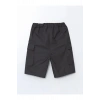 LCW Kids Antrasit Beli Lastikli Cepli Erkek Çocuk Şort