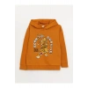 LCW Kids Baskılı Uzun Kollu Erkek Çocuk Hoodie ve Eşofman Altı