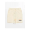 LCW Kids Bej Beli Lastikli Baskılı Erkek Çocuk Şort