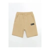 LCW Kids Bej Beli Lastikli Erkek Çocuk Şort 2li