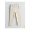 LCW Kids Bej Beli Lastikli Gabardin Erkek Çocuk Pantolon