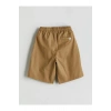 LCW Kids Bej Beli Lastikli Keten Karışımlı Erkek Çocuk Şort