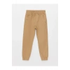 LCW Kids Bej Rahat Kalıp Beli Lastikli Erkek Çocuk Jogger Pantolon
