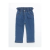 LCW Kids Beli Lastikli Basic Kız Bebek Jean Pantolon
