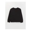 LCW Kids Bisiklet Yaka Baskılı Uzun Kollu Kız Çocuk Sweatshirt