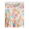 LCW Kids Bisiklet Yaka Çiçekli Kız Çocuk Poplin Elbise
