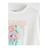 LCW Kids Bisiklet Yaka Çiçekli Kız Çocuk Tişört (S5)