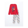 LCW Kids Bisiklet Yaka Erkek Çocuk Pijama Takımı
