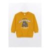 LCW Kids  Bisiklet Yaka Kalın Baskılı Erkek Çocuk Sweatshirt