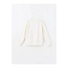 LCW Kids Ekru Bisiklet Yaka Kız Çocuk Kalın Sweatshirt 2li