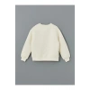 LCW Kids Ekru Bisiklet Yaka Kız Çocuk Sweatshirt ve Tayt