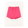 LCW Kids Fuşya Beli Lastikli Basic Kız Çocuk Şort