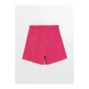 LCW Kids Fuşya Beli Lastikli Basic Kız Çocuk Şort