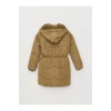 LCW Kids Haki Kapüşonlu Basic Kız Çocuk Parka