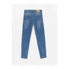 LCW Kids İndigo Beli Ayarlanabilir Lastikli Erkek Çocuk Jean Pantolon