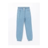 LCW Kids İndigo Beli Lastikli Erkek Çocuk Jogger Jean Pantolon