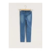 LCW Kids İndigo Beli Lastikli Super Skinny Fit Kız Çocuk Jean Pantolon