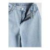 LCW Kids Indigo Wideleg Taşlı Kız Çocuk Jean Pantolon