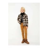 LCW Kids Kahverengi Super Skinny Fit Basic Gabardin Erkek Çocuk Pantolon