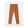 LCW Kids Kahverengi Super Skinny Fit Basic Gabardin Erkek Çocuk Pantolon