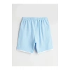 LCW Kids Mavi Beli Lastikli Erkek Çocuk Şort