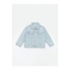 Lcw Kids Mavi Gömlek Yaka Basic Kız Çocuk Jean Ceket