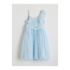 LCW Kids Mavi Işıltılı Kız Çocuk Abiye Elbise S5FB60Z4NVY25