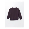 LCW Kids Mor Bisiklet Yaka Erkek Çocuk Kalın Sweatshirt