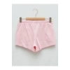 LCW Kids Pembe Beli Lastikli Baskılı Kız Çocuk Şort