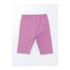 LCW Kids Pembe Beli Lastikli Kız Çocuk Kısa Tayt