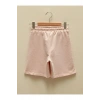 LCW Kids Pembe Beli Lastikli Kız Çocuk Şort