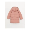 LCW Kids Pembe Kapüşonlu Kız Çocuk Kaban