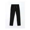 LCW Kids Siyah Beli Lastikli Slim Fit Kız Çocuk Pantolon