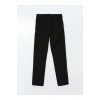 LCW Kids Siyah Beli Lastikli Slim Fit Kız Çocuk Pantolon