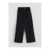 LCW Kids Siyah Wideleg Kız Çocuk Jean Pantolon