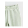 LCW Kids Yeşil Beli Lastikli 3/4 Boy Kız Çocuk Tayt