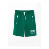 LCW Kids Yeşil Beli Lastikli Baskılı Erkek Çocuk Şort