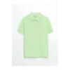 LCW Kids Yeşil Polo Yaka Erkek Çocuk Tişört