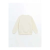 LCW KidsBej Bisiklet Yaka Erkek Çocuk Kalın Sweatshirt