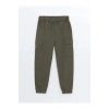LCW KidsHaki Beli Lastikli Erkek Çocuk Kargo Jogger Pantolon