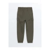 LCW KidsHaki Beli Lastikli Erkek Çocuk Kargo Jogger Pantolon