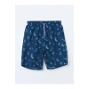 LCW SWIMWEAR Diz Hizası Boy Desenli Erkek Deniz Şortu