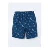 LCW SWIMWEAR Diz Hizası Boy Desenli Erkek Deniz Şortu